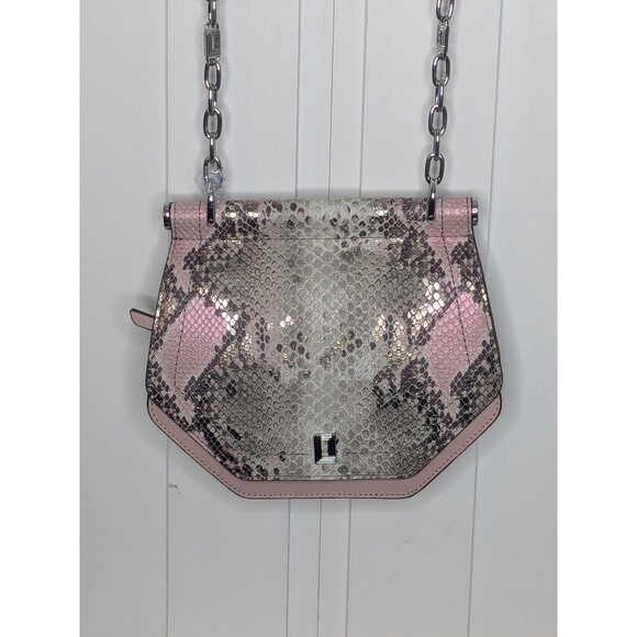 Karl Lagerfeld Bag - Exotic, Reptile, Pink, Adjustable Chain Strap, Small - Picture 2 of 16